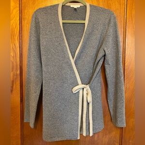 Eileen Fisher 100% Cashmere Wrap Sweater Size S